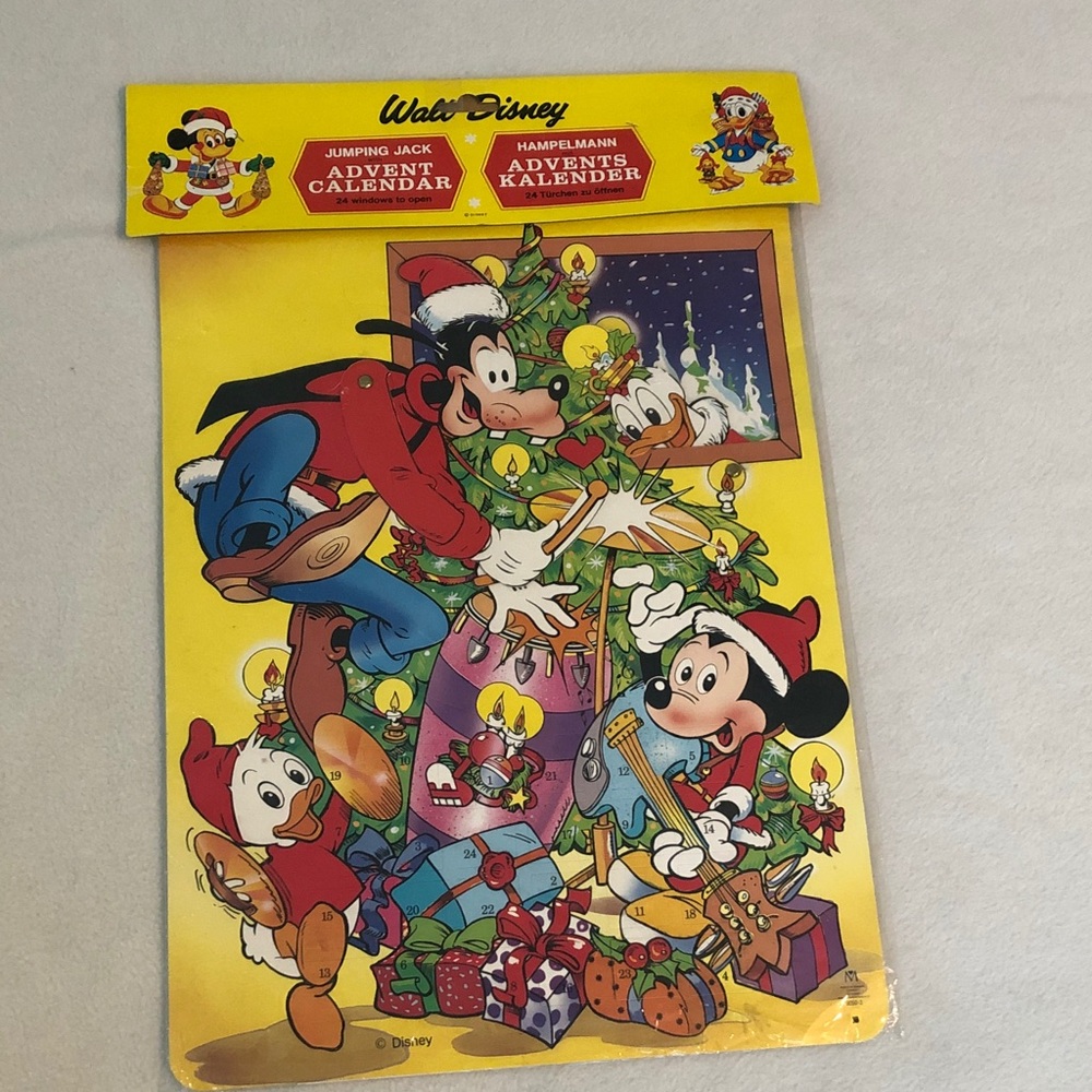 Walt Disney Jumping Jack Advent Calendar In Package With Goofy Please Read